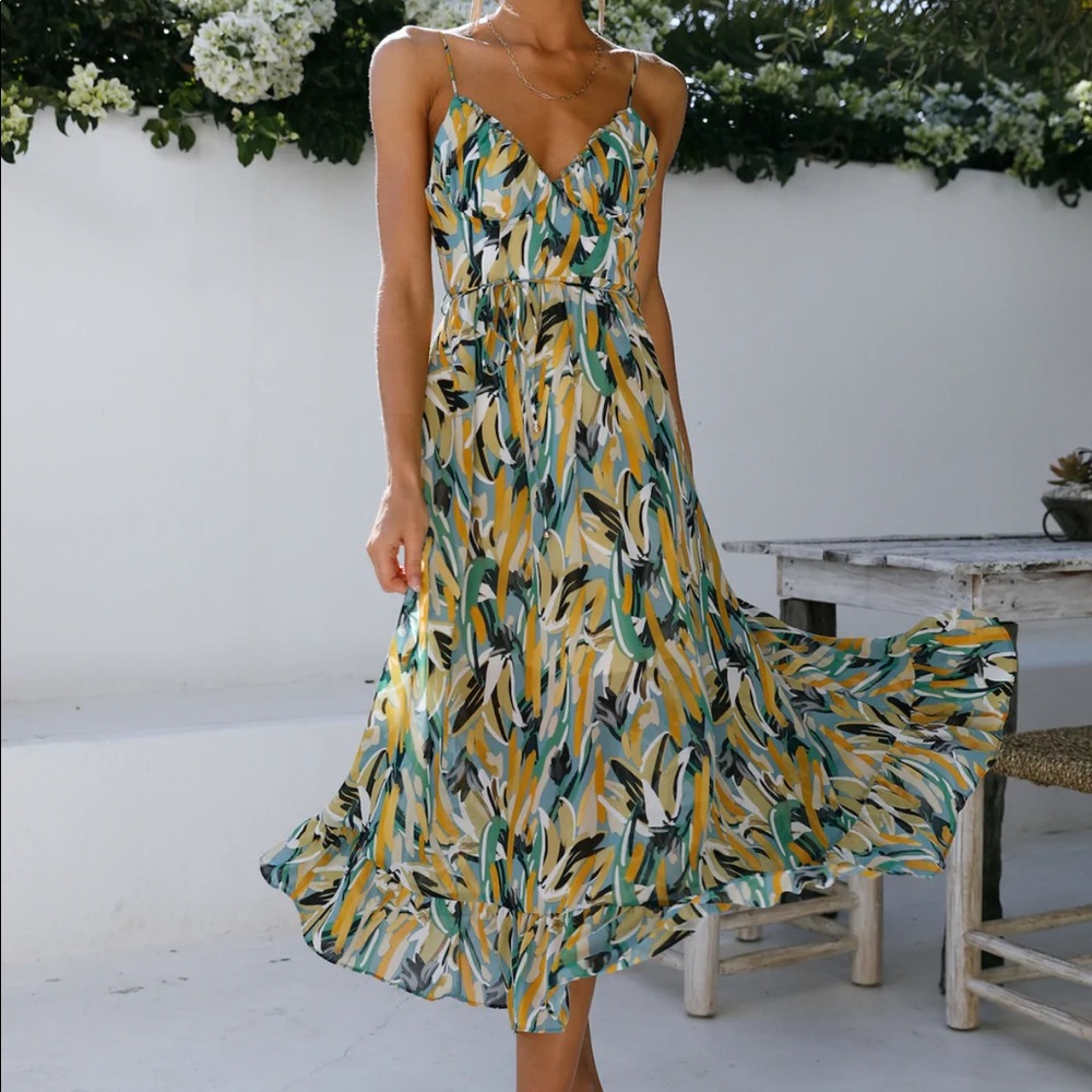 HELLO MOLLY - Lay It Out Midi Dress, Size XL